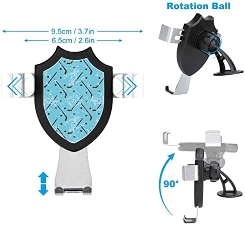 Хокеј шема на држач за телефонски држач за долга рака за вшмукување на рака, Универзален автомобил за монтирање за паметни телефони