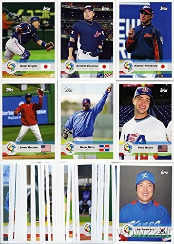 2009 Топс Светски Бејзбол Класичен Фабрика Запечатени 55 Картичка Кутија Во собата СО ЈУ ДАРВИШ Прв Некогаш Блузи ДЕБИТАНТ! Вклучува