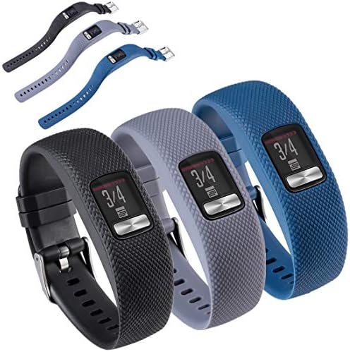 Huabao Watch Strap компатибилен со Garmin Vivofit 4, прилагодлив бенд за замена на Silicone Sports Strap за Garmin Vivofit 4 Smart Watch
