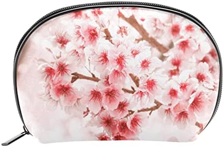 Патување Шминка Торба, Козметичка Торба Сочинуваат Организатор Случај, За Жени Чанта За Тоалети Додатоци Четки, Розова Цветови Сакура Цвеќиња Пролет