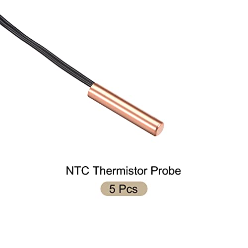 Rebower NTC Thermistor Probe 20K 1,3ft Водоотпорна сонда за сензори за бакарни темпо, [за дигитален предавател на температурата] - 5 парчиња