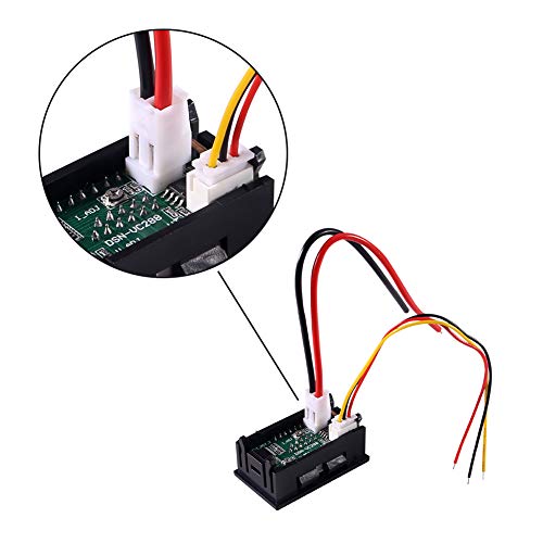 ACEIRMC 2PCS 0,28 LED волтметар амперметар, црвен и сино дигитален тестер на напон на напон на напон, DC 0-100V 10A, тековен панел на мерач на напон на напон, мерач на волт-мерач на в