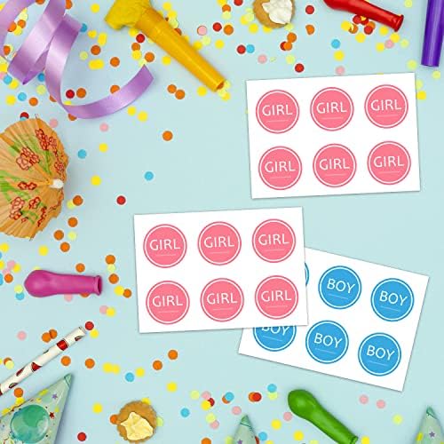 Дечко или девојче Гласање пол откриваат џунгла сафари животни тематска игра со забава со 48 парчиња налепници за гласање, родови за бебиња