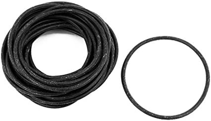 AEXIT 30PCS црна гума 46мм x 1,9мм отпорност на топлина што не е отпорна на маслото NBR нитрилна гума O прстен гумени шипки запечатување