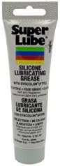 Super Lube 92003 силиконски маснотии за подмачкување со ptfe, 3 мл цевка, проucирна бела боја