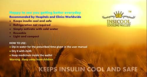 Дуо за ладење на паричникот Инсулин го одржува инсулинот ладен повеќе од 45 часа без да има потреба од ладење!