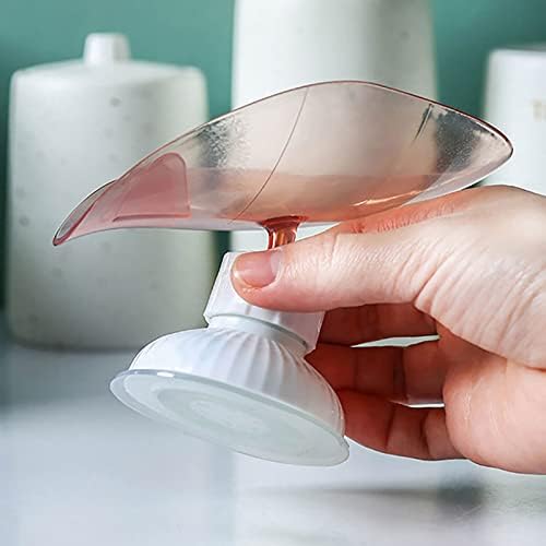 Taufe Travel Soap контејнер лист форма на сапун сапун за сапун сапун сад за сапун за бања за одводнување плоча за голема плоча за вшмукување