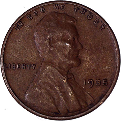 1935 година Линколн пченица цент 1c многу фино