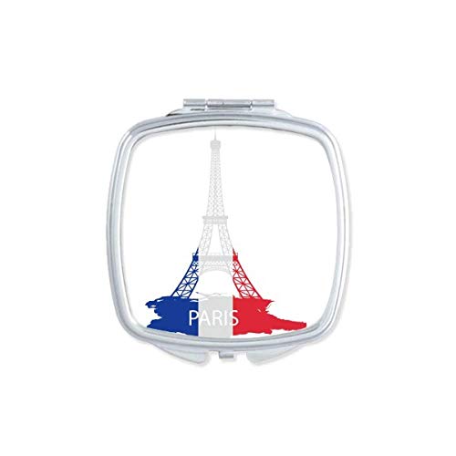 Ајфеловата Кула Париз Франција Преглед Огледало Пренослив Компактен Џеб Шминка Двострано Стакло