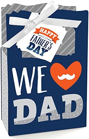 Голема точка на среќата среќен ден на таткото - ние сакаме кутии за фаворизирање на тато - сет од 12