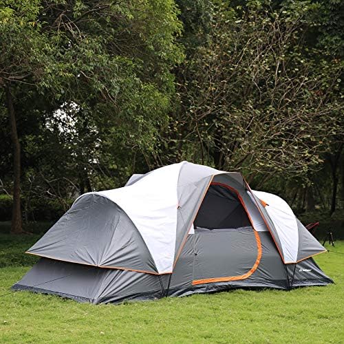 Инстант шатор за кампување „Ехосмил“, 2/4/6/10 Лице се појави шатор, шатор за купола отпорна на вода, лесно поставување за пешачење во кампување и отворено, преносен ш?