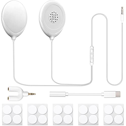 8 парчиња слушалки за бебиња за бебиња Поставете бебешки звучник за бебиња, слушалки за стомакот за бременост Бели слушалки за бременост