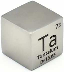 Полиран Тантал коцка 10мм 99,95% Метални Коцки За Колекции На Елементи Лабораториски Експеримент Материјал Хоби Едноставна Супстанција