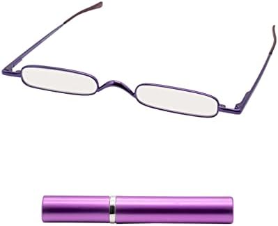 Микровизија Оптички Оригинални Мини Читач Очила За Читање Со Цевка Случај За Жени и Мажи Лесен &засилувач; Преносни Очила