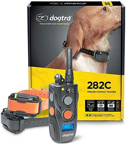 Dogtra 282c Водоотпорен 127-Ниво Прецизна Контрола Лцд-Екран-милја 2 - Куче Далечински Обука Куче Е-Јака