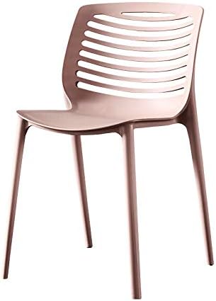 Орев креативен едноставен модерен геометриски шупливо столче моден стол за јадење густо пластично столче на отворено за рекреација за