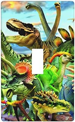 Диносаурус Светлината Прекинувач Капак 1 Банда Еден Вклучите Ѕид Плоча Декоративни Смешни Животни Предната Плоча За Деца Момчиња