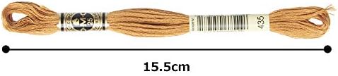 DMC 6-влакно вез памучен конец, многу светло кафеава