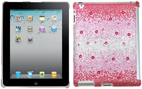 Asmyna Snowstorm Gem Gem Gradients Diamante SmartSlim Cover Gack Protector за iPad 2/iPad 4 со Retina Display/Новиот iPad, Pink