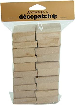 Décopatch - Ref EV008O - мали кутии за срце - 10 пакувања - Papier Mache Object To Decorate - 5 x 5 x 3cm - Декорирајте ги и лепак за хартија,