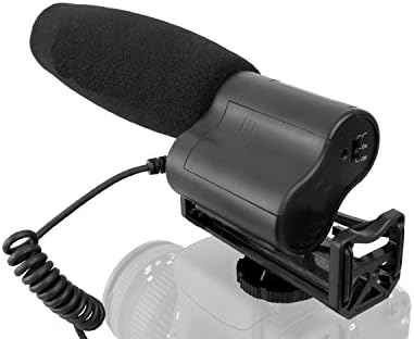 Дигитален NC микрофон со висока чувствителност со ветерница и мртва мачка за ветер за Panasonic HC-X1000