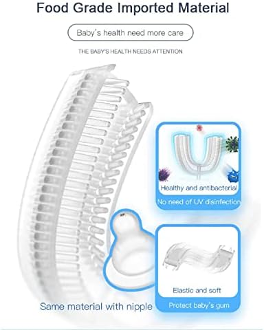 Vzdsddef Детска четка за заби за деца за 360 ° темелно чистење применливо возраст од 0 од 12 години UJS223