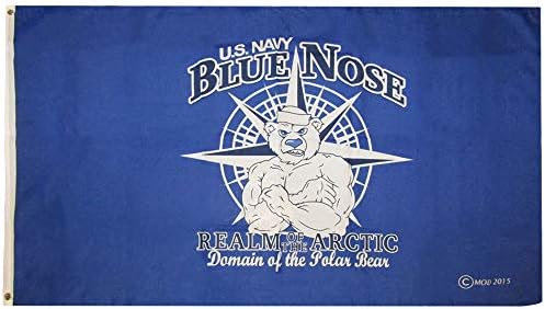 Американска Супер-Продавница на Големо 3х5 Морнарица Сино Царство На Носот На Арктикот Домен На Поларната Мечка 3 ' х5 ' Врвен Квалитет Печатено
