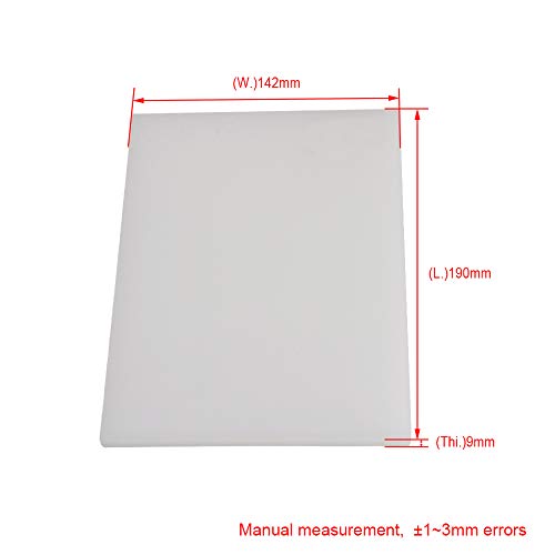 BQLZR 19x14.2x0.9cm Бела поли кожна табла за кожа за печат на кожа занаетчиска алатка занает DIY