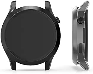 CWMobile Case компатибилен со Huawei Watch 3 - Покрив за паметна часовник/фитнес -трагач - црна/транспарентна