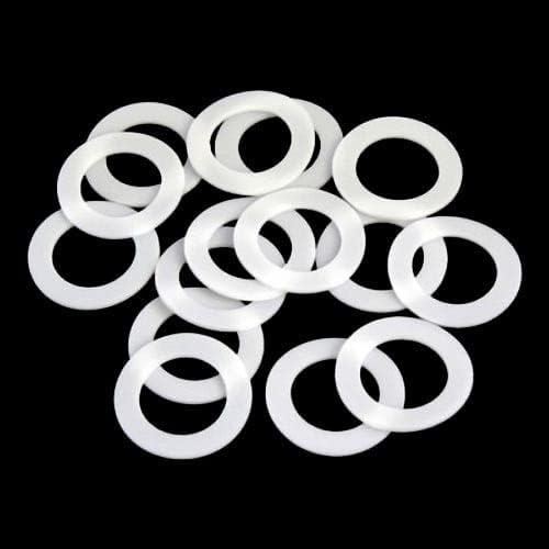 117 парчиња М10, 5 тефлонски заптивки заптивки прстен мијалник рамни подлошки запечатени прстени меки тетрафлуороетиленски гумени дихтунзи