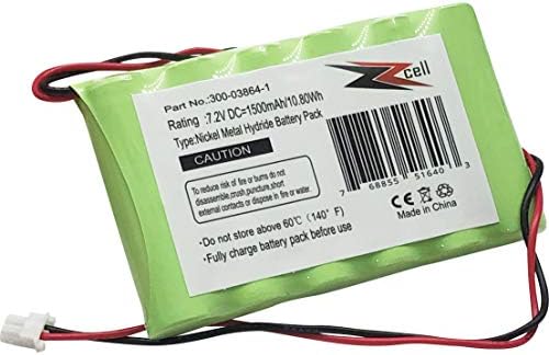 ZZCELL® Батерија за аларм Honeywell LynxRCHKITHC 781410403291 55026089 Walynx-RCHB-SC Walynxrchbsc LynxRCHKIT-SC ADEMCO 300-03865, 7.2V, 1500mAh