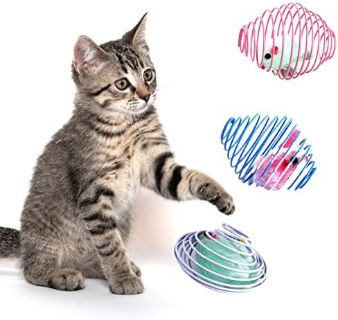 Gifzes маче игра играчки глушец топка пролетен кафез мачки игра играчка забава преносен повеќебоен