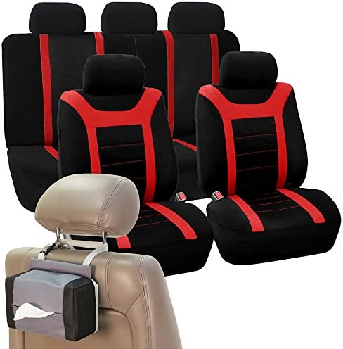 FH групно седиште за автомобили ги опфаќа спортот целосен сет за црвени автомобилски капаци на автомобили, воздушни перничиња