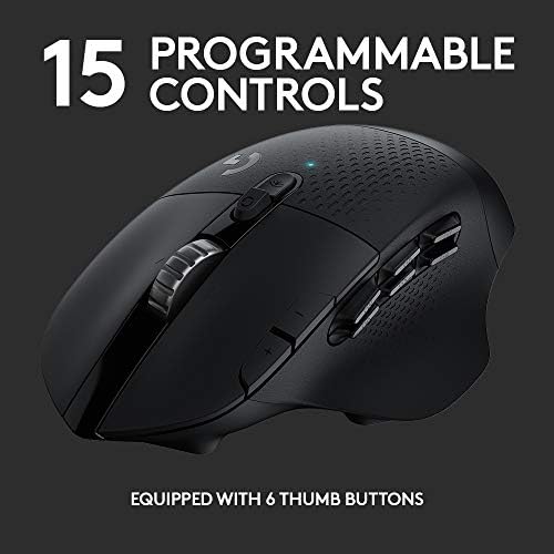 Logitech G604 Lightspeed Gaming Gouse со 15 програмабилни контроли, до 240 часовно траење на батеријата, режими на двојно безжично