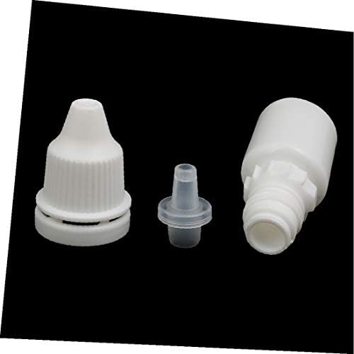 X-Gree 5ml PE пластичен стискаш капнување со шише со шише бел 2 парчиња (5мл PE Bottiglia Plastica Contagocce пад на Contenitore Bianco 2 Pezzi