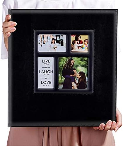 Фото Picutre Албум 4x6 500 фотографии, екстра голем капацитет кожен насловната свадба Семејно албуми со фотографии има 500 хоризонтални и вертикални 4x6 фотографии со црни ?