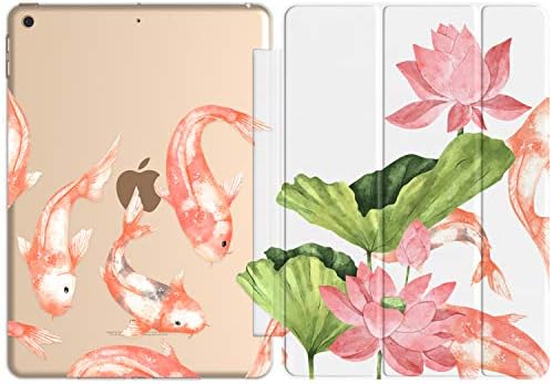 Vonna Case for Apple iPad Air 5th 2022 4th 2020 Gen 3th 10.2 12.9 Pro 11 10.5 9.7 Mini 6 5 4 3 2 1 Stand Print Magnetic Pond Cute Water Flowers