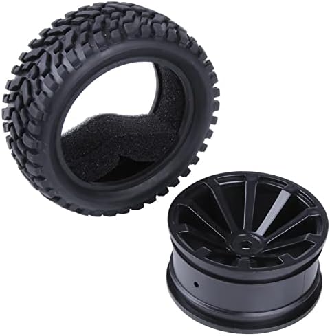 Hobbypark 2,99 инчи / 76мм гума RC гуми за тркала на тркала и адаптер за центри за хексадецимални тркала од 12 мм