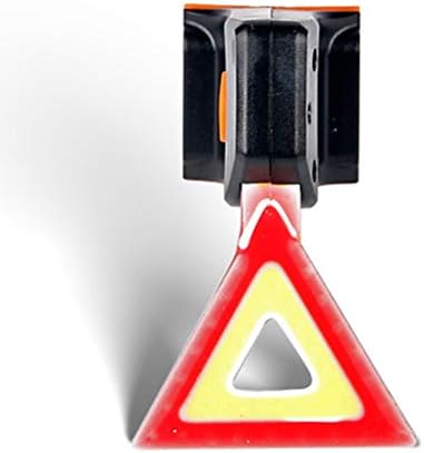 Abaodam Bike Taillight USB USB LED LED заден лесен велосипедизам безбедносен фенерче со знак за предупредување за триаголник Облик