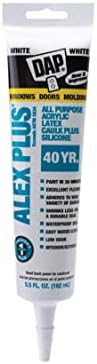 DAP 18128 Alex Plus Acrylic LaTex Caulk Silicone 5,5 -унца - 5 пакет