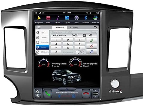 FLYUNICE 12.1 Инчен Тесла Стил 4GB RAM Андроид 9.0 Брзо Подигање Автомобил Стерео Радио Гпс навигација одговара За Mitsubishi Lancer 2007-2017