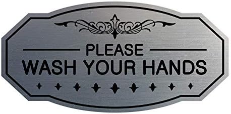 Знаци Билита Викторија Ве Молиме Измијте Ги Рацете Знак-Медиум