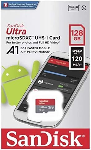 Sandisk Ultra 128gb Микро Sd Картичка За Motorola Телефон Работи Со Moto G Моќ, ЕДЕН 5g Ace, Moto G Игра Пакет Со Сѐ, Но Stromboli