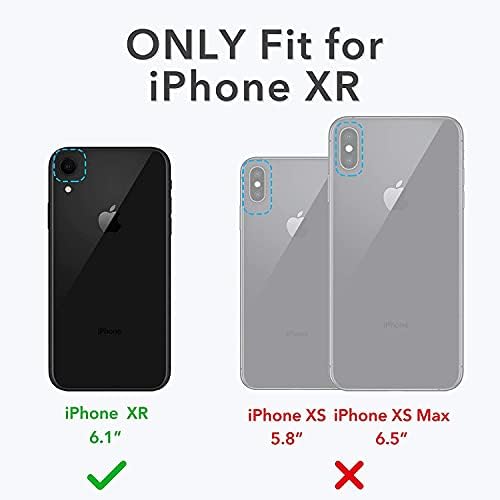 Ipactstrong Iphone XR Случај, Силиконски Тежок Течен Гел Отпорен На Удари Случај Со Мека Микрофибер Перница Компатибилен со IPHONE XR-Црвено