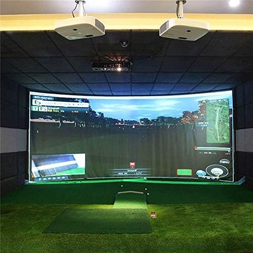 N/A 300x200cm симулатор за голф топка за влијание на екранот на екранот во затворен материјал за бела крпа