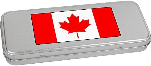 Azeeda 95mm „канадско знаме“ метална кутија за складирање/складирање/кутија за складирање