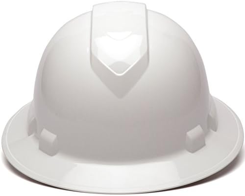 Pyramex - HP54110 Ridgeline Full Rid Hard Hat, суспензија со 4 точки за рамка, бела