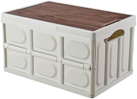DERCLIVE задебелена кутија за складирање на преклопување со организатор за складирање на голем капацитет за кампување за пикник