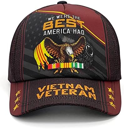 Кливефит 3Д печатено бејзбол капа на ветерани во Виетнам, подарок за дедо, јас сум дедо и ветеран ништо не ме плаши капа