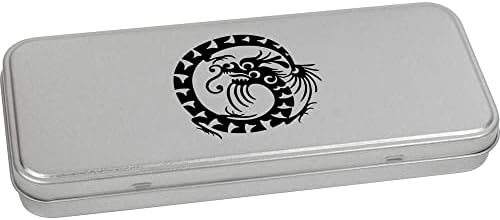 Азиеда 'Ориентален змеј' Метал шаркиран канцелариски калај / кутија за складирање